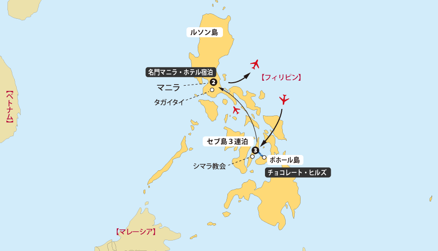 フィリピン６日間地図pc