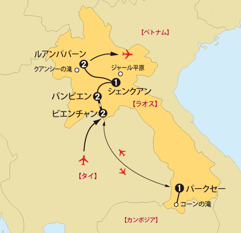 タートルアン祭とラオス地図sp