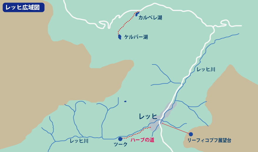 レッヒ周辺地図