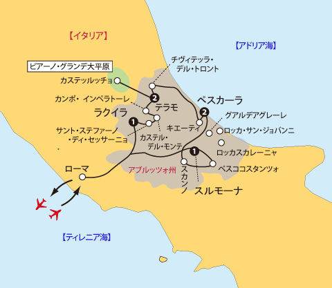 アブルッツォ地図sp