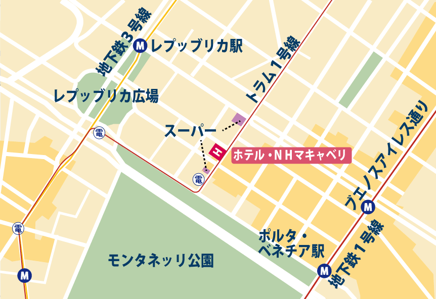 ホテル周辺地図