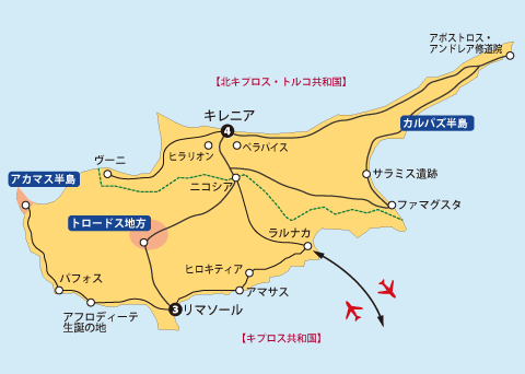 キプロス10日間地図sp