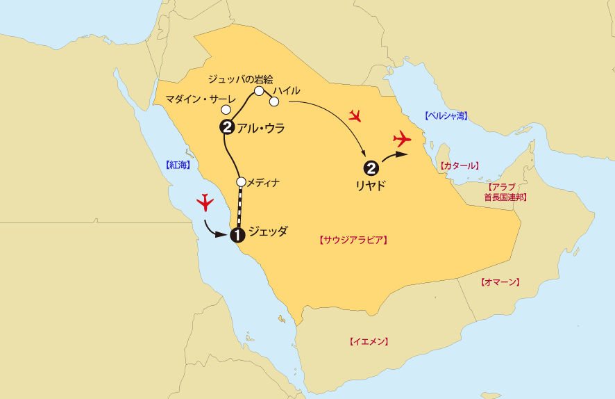 サウジアラビア地図pc