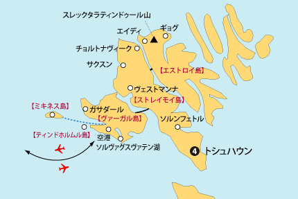 フェロー諸島詳細地図