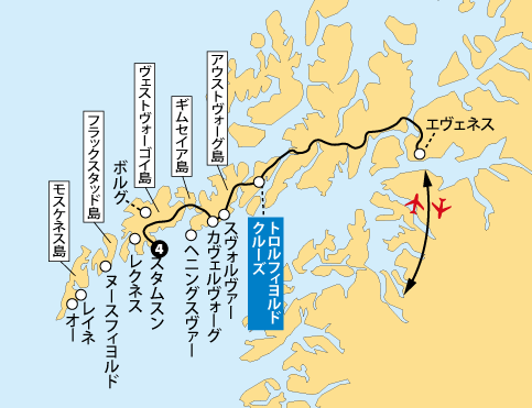 ロフォーテン諸島詳細地図