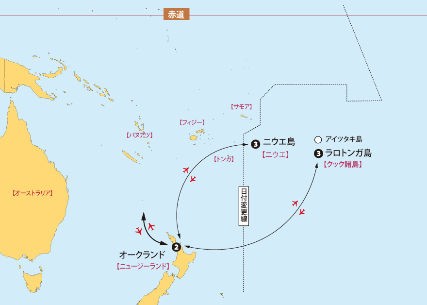 ニウエ・クック地図pc