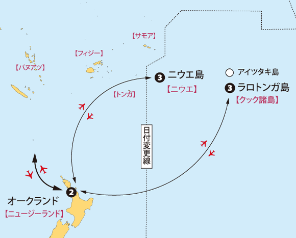 ニウエ・クック地図sp