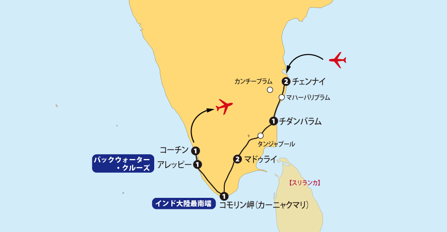 ビジネス南インド地図pc