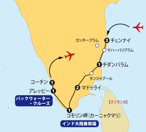 ビジネス南インド地図sp