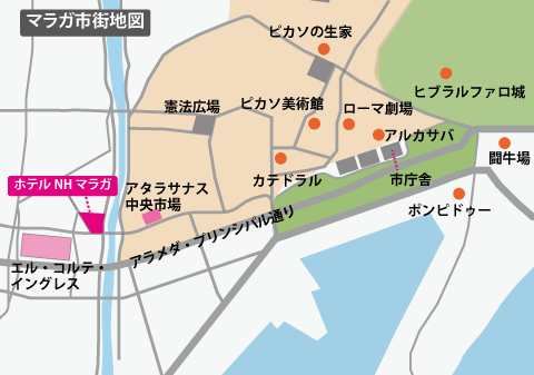 マラガ8日間地図pc