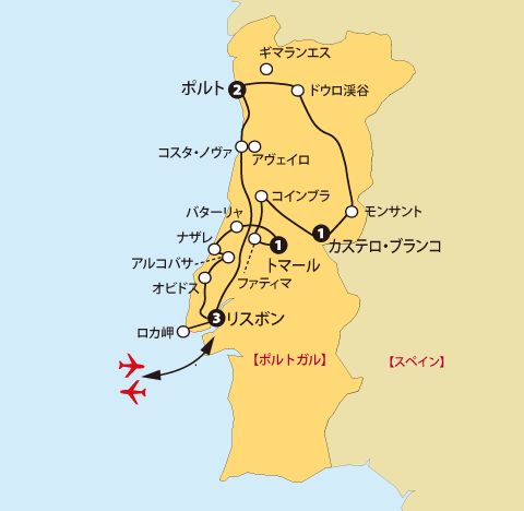 ポルトガル10地図sp