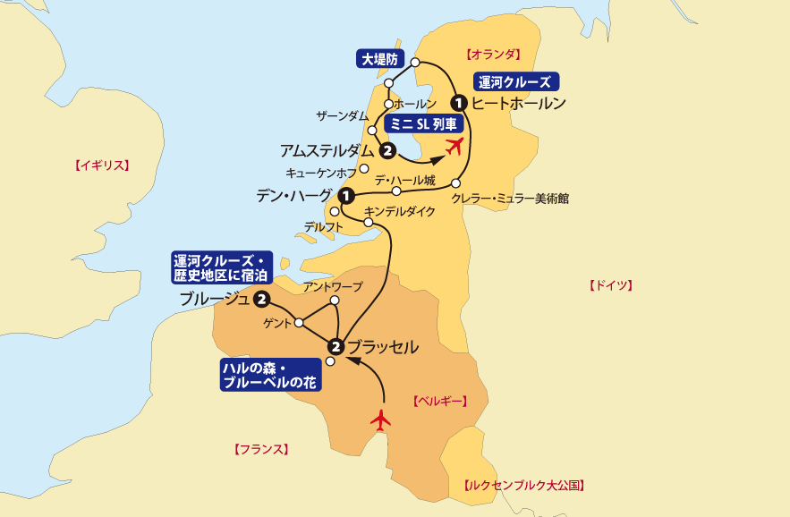 Cベネルクス地図