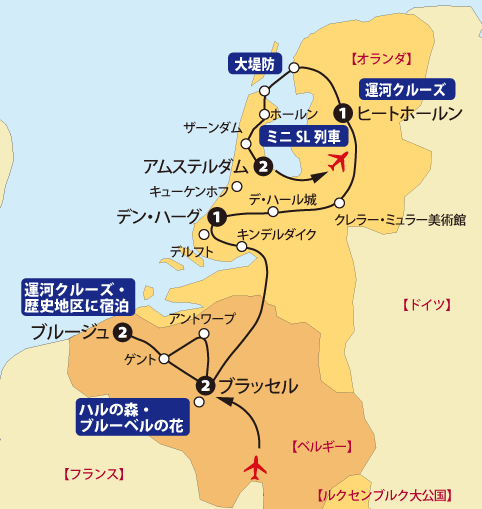 Cベネルクス地図