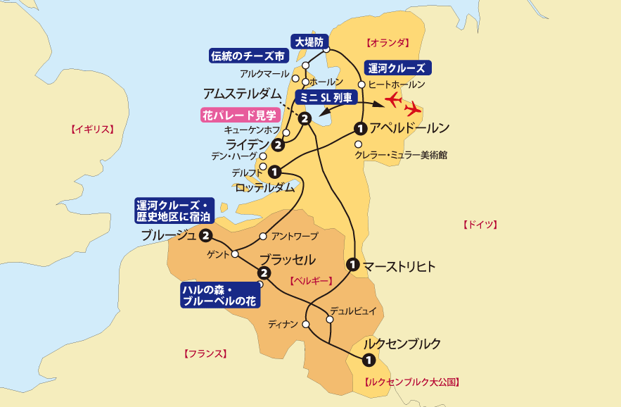 グランドベネルクス地図