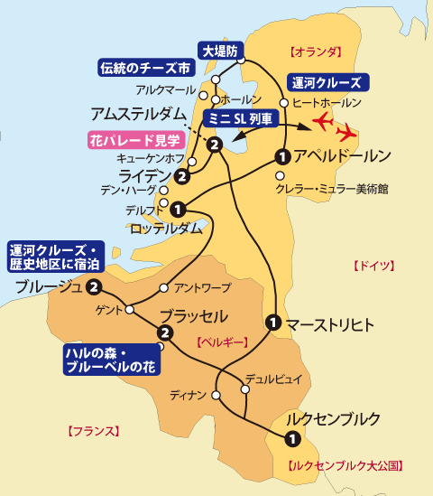 グランドベネルクス地図